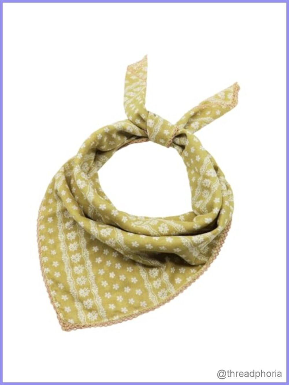 Cotton Hair Bandana Flower Head Scarf Women's Large 26.77 inch